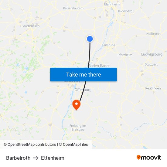 Barbelroth to Ettenheim map