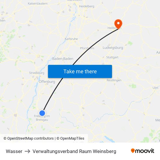 Wasser to Verwaltungsverband Raum Weinsberg map