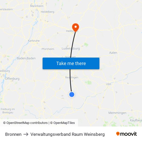 Bronnen to Verwaltungsverband Raum Weinsberg map