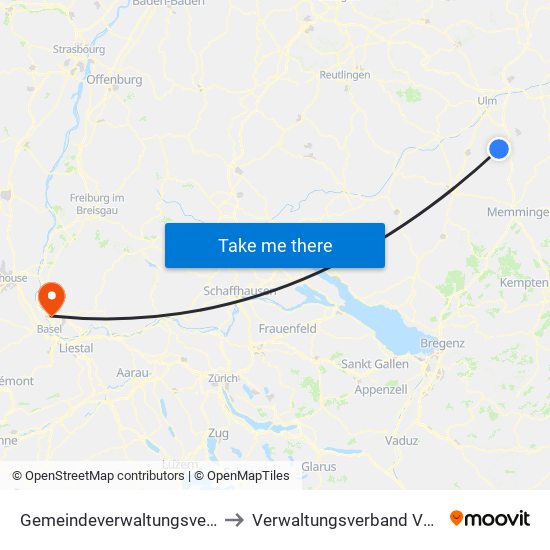 Gemeindeverwaltungsverband Dietenheim to Verwaltungsverband Vorderes Kandertal map