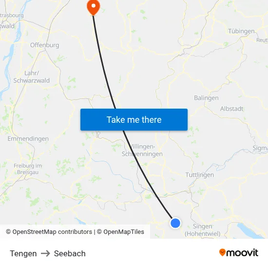 Tengen to Seebach map