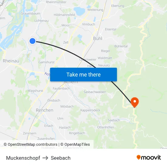 Muckenschopf to Seebach map