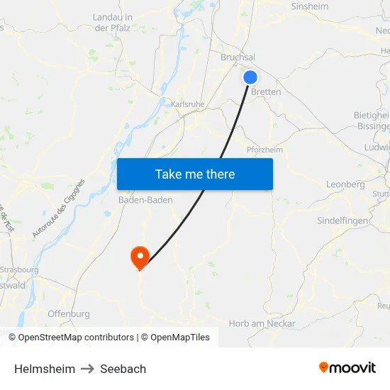 Helmsheim to Seebach map