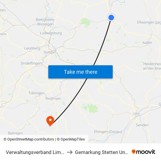 Verwaltungsverband Limpurger Land to Gemarkung Stetten Unter Holstein map