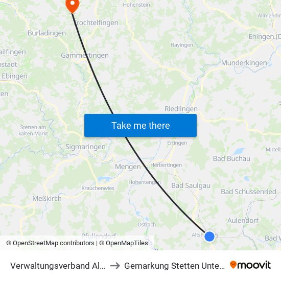 Verwaltungsverband Altshausen to Gemarkung Stetten Unter Holstein map