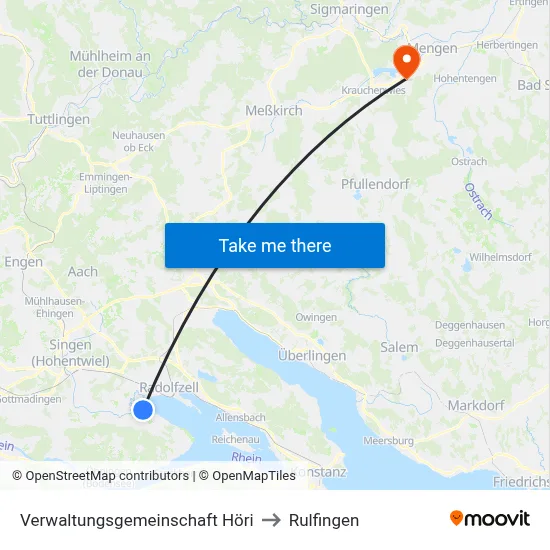 Verwaltungsgemeinschaft Höri to Rulfingen map
