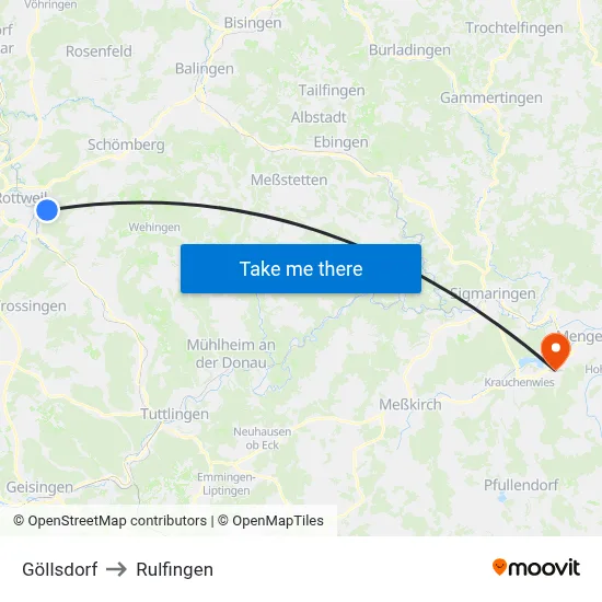 Göllsdorf to Rulfingen map