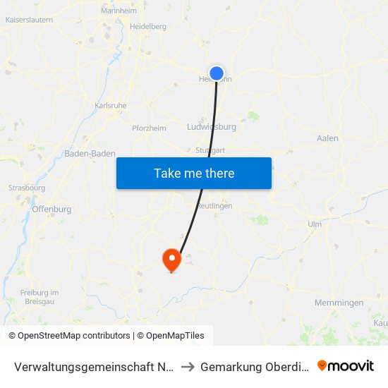 Verwaltungsgemeinschaft Neckarsulm to Gemarkung Oberdigisheim map