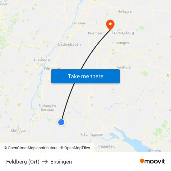 Feldberg (Ort) to Ensingen map