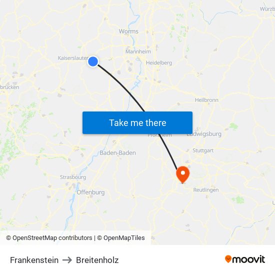Frankenstein to Breitenholz map