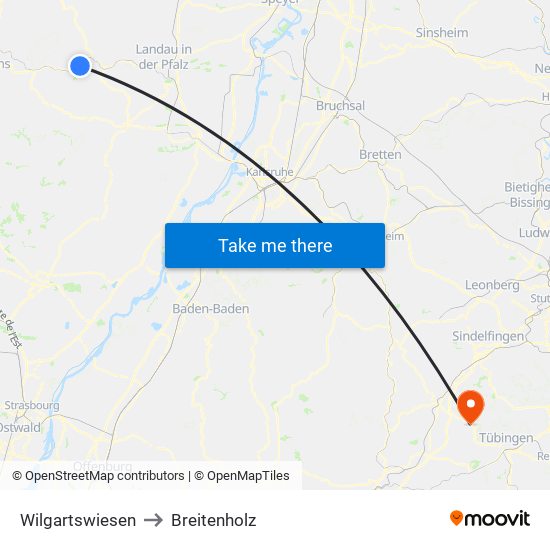 Wilgartswiesen to Breitenholz map