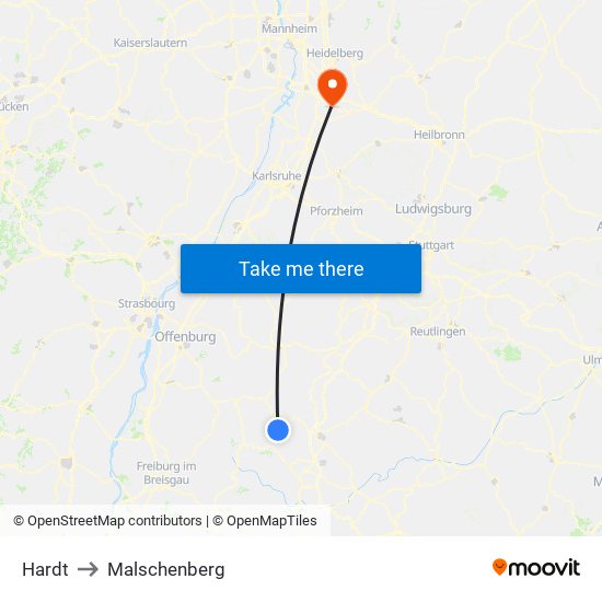 Hardt to Malschenberg map