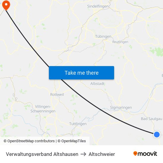 Verwaltungsverband Altshausen to Altschweier map