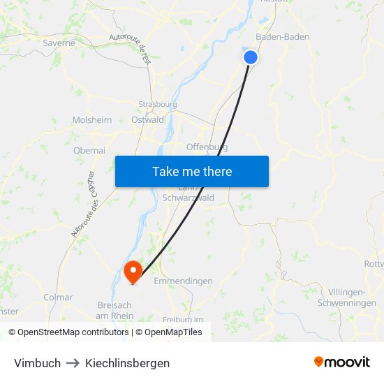 Vimbuch to Kiechlinsbergen map