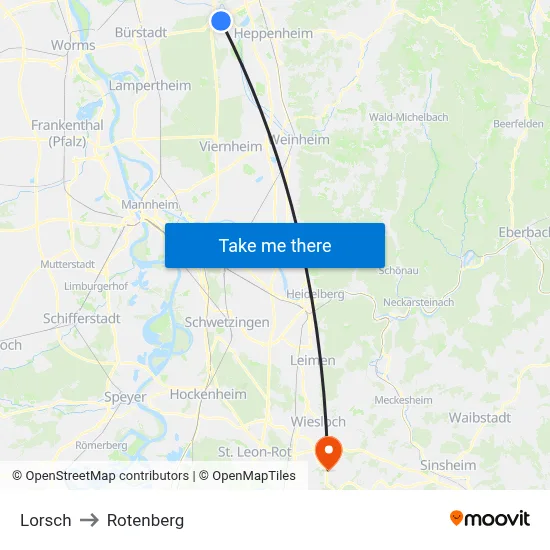 Lorsch to Rotenberg map