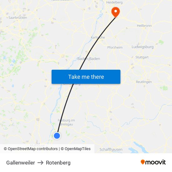 Gallenweiler to Rotenberg map