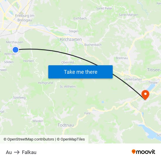 Au to Falkau map