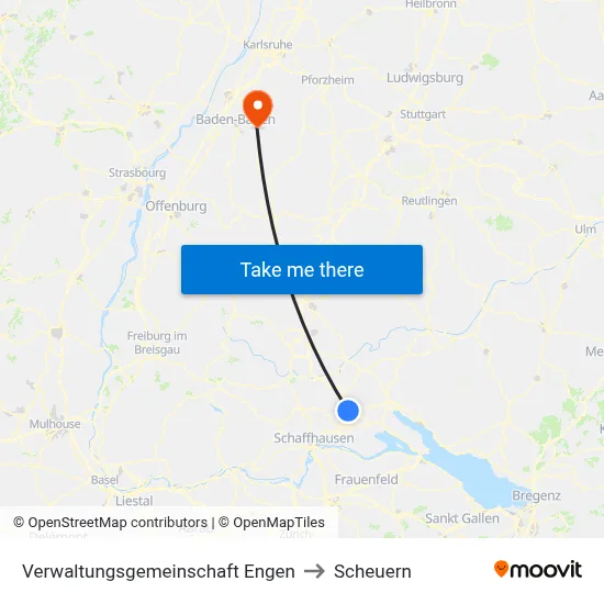 Verwaltungsgemeinschaft Engen to Scheuern map