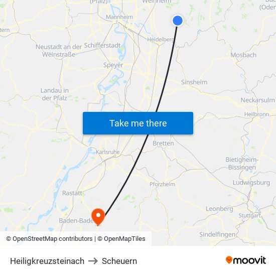 Heiligkreuzsteinach to Scheuern map