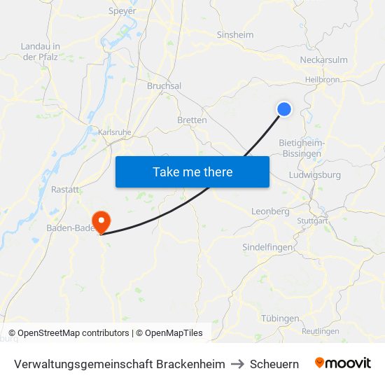 Verwaltungsgemeinschaft Brackenheim to Scheuern map