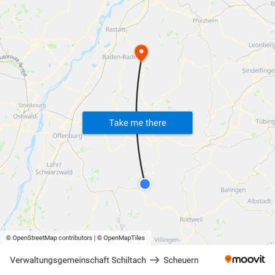 Verwaltungsgemeinschaft Schiltach to Scheuern map