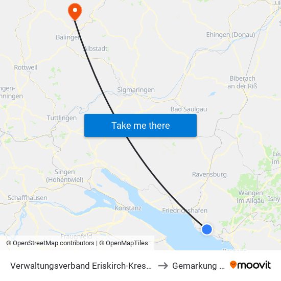 Verwaltungsverband Eriskirch-Kressbronn am Bodensee-Langenargen to Gemarkung Grosselfingen map