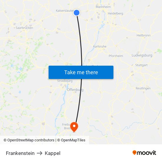 Frankenstein to Kappel map