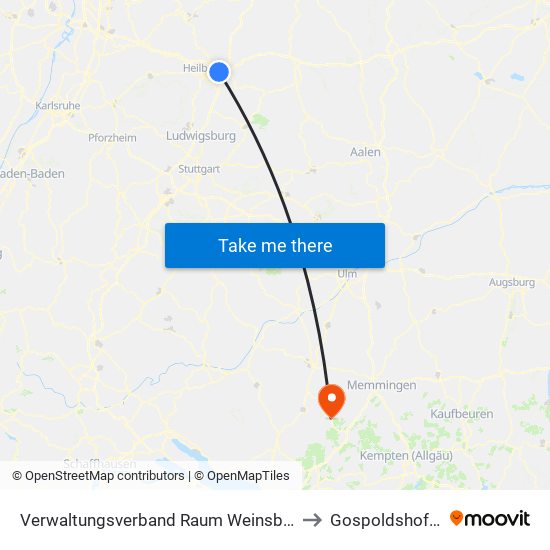 Verwaltungsverband Raum Weinsberg to Gospoldshofen map