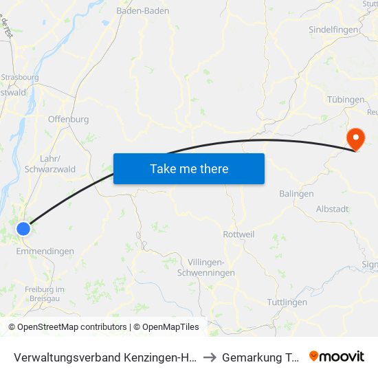 Verwaltungsverband Kenzingen-Herbolzheim to Gemarkung Talheim map