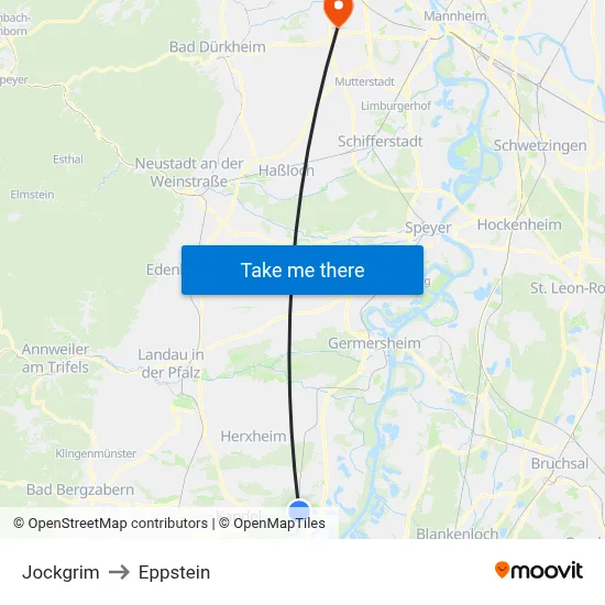 Jockgrim to Eppstein map