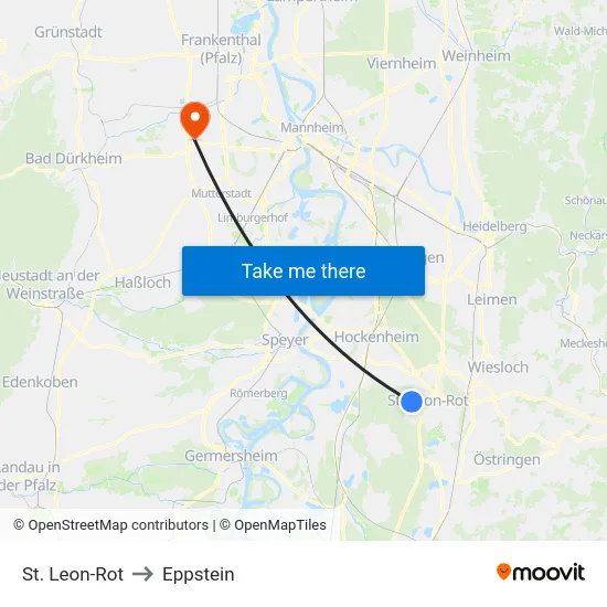 St. Leon-Rot to Eppstein map