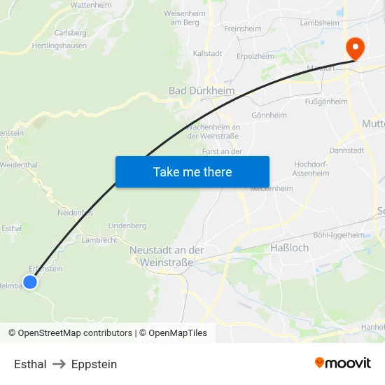 Esthal to Eppstein map