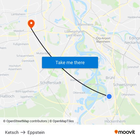 Ketsch to Eppstein map