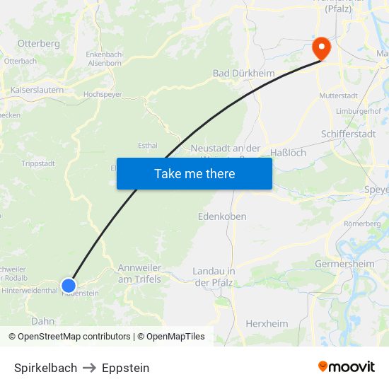 Spirkelbach to Eppstein map