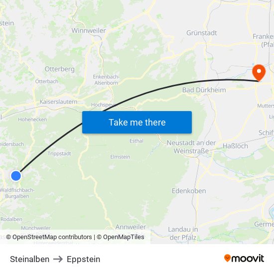 Steinalben to Eppstein map