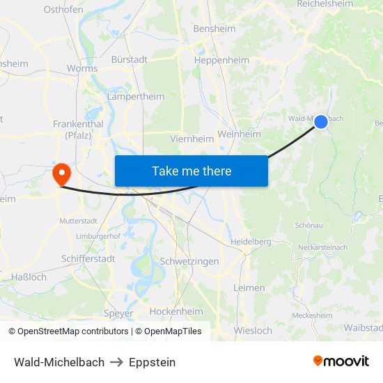 Wald-Michelbach to Eppstein map