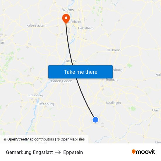 Gemarkung Engstlatt to Eppstein map