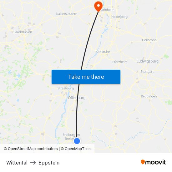 Wittental to Eppstein map