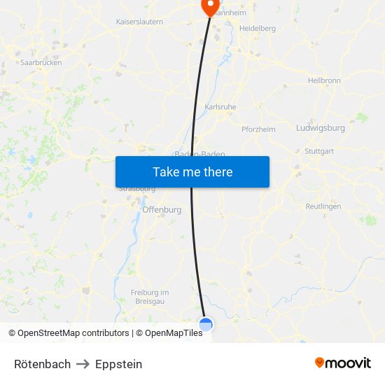 Rötenbach to Eppstein map