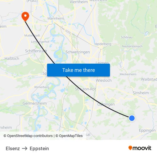 Elsenz to Eppstein map