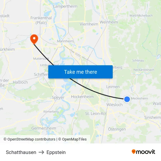 Schatthausen to Eppstein map