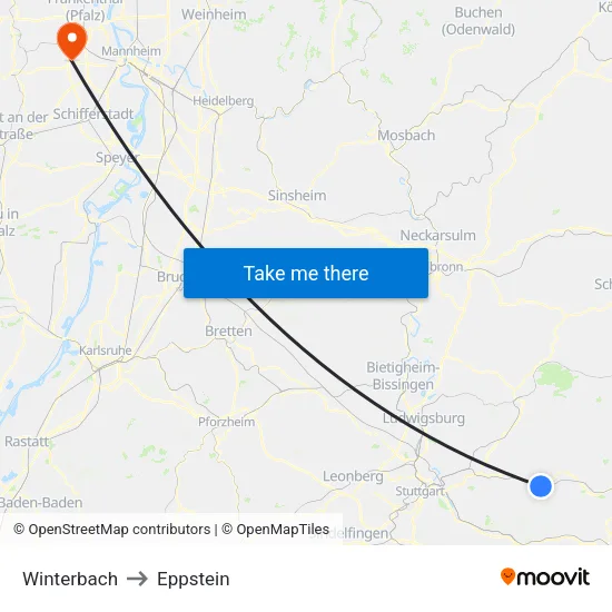 Winterbach to Eppstein map