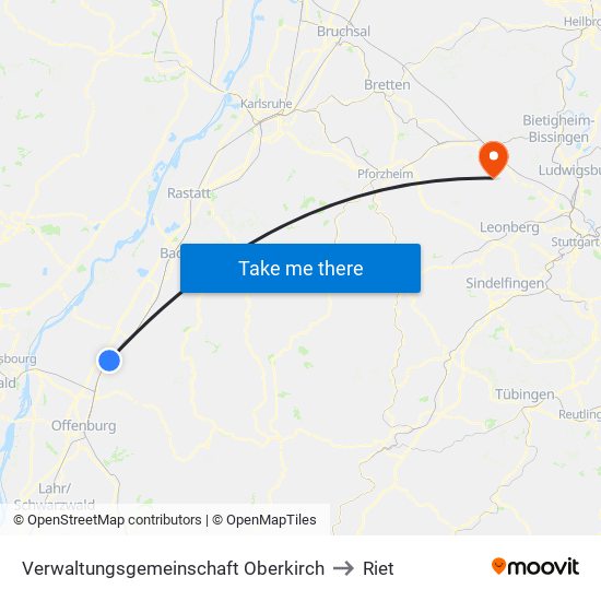 Verwaltungsgemeinschaft Oberkirch to Riet map