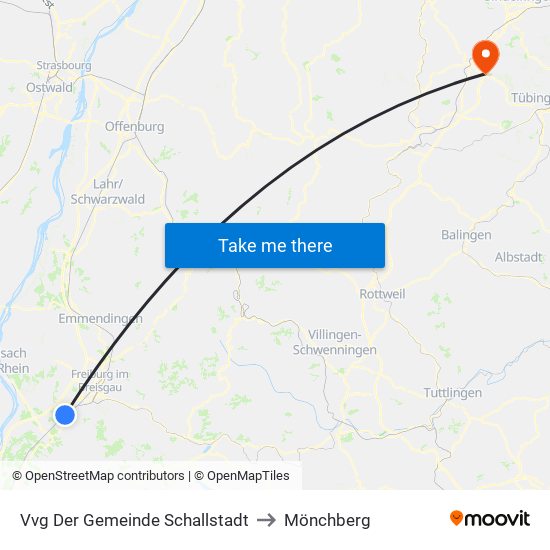 Vvg Der Gemeinde Schallstadt to Mönchberg map