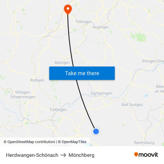 Herdwangen-Schönach to Mönchberg map