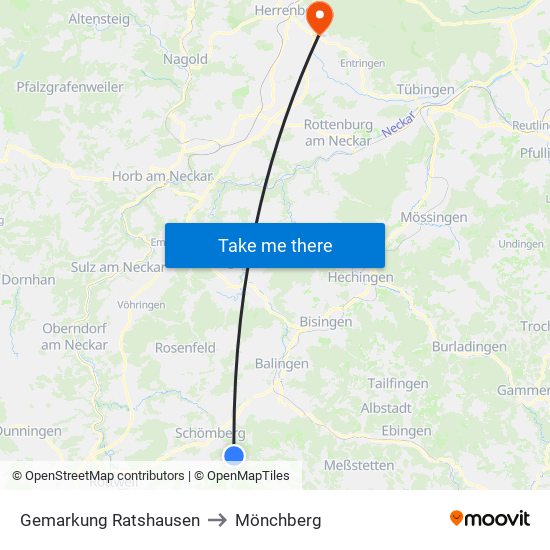 Gemarkung Ratshausen to Mönchberg map