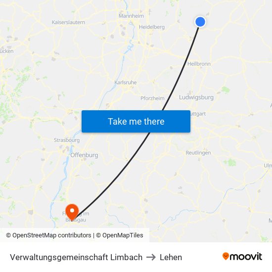 Verwaltungsgemeinschaft Limbach to Lehen map