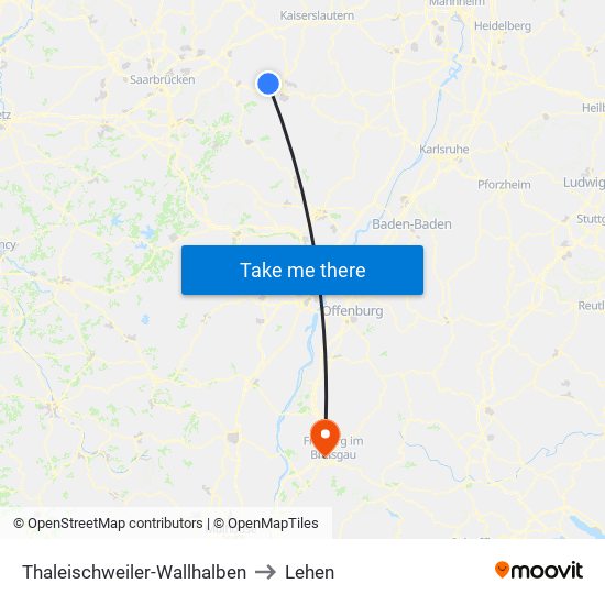 Thaleischweiler-Wallhalben to Lehen map