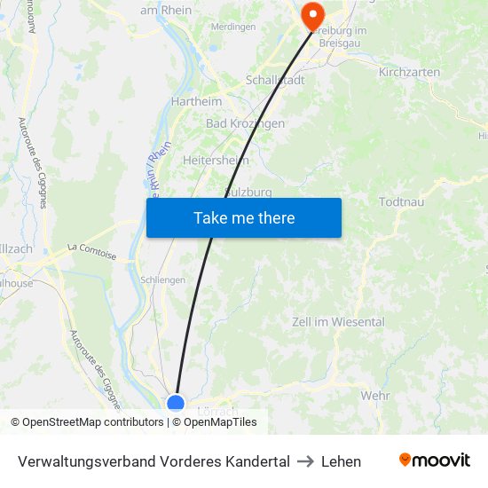 Verwaltungsverband Vorderes Kandertal to Lehen map