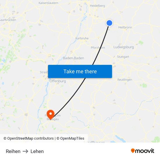 Reihen to Lehen map